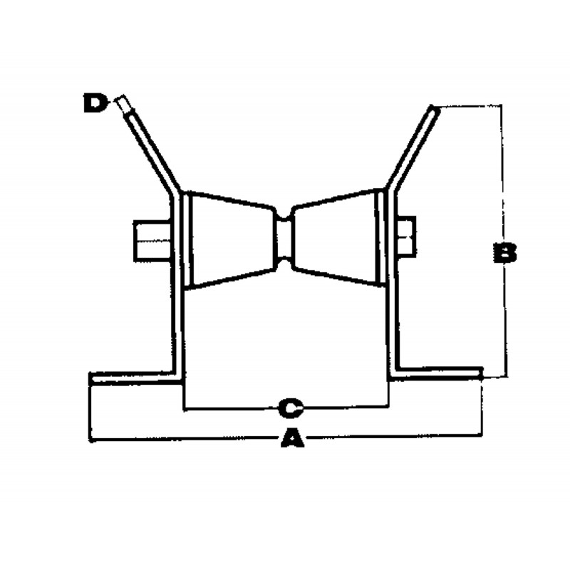 S.S. BOW ROLLER MM 190 x 77