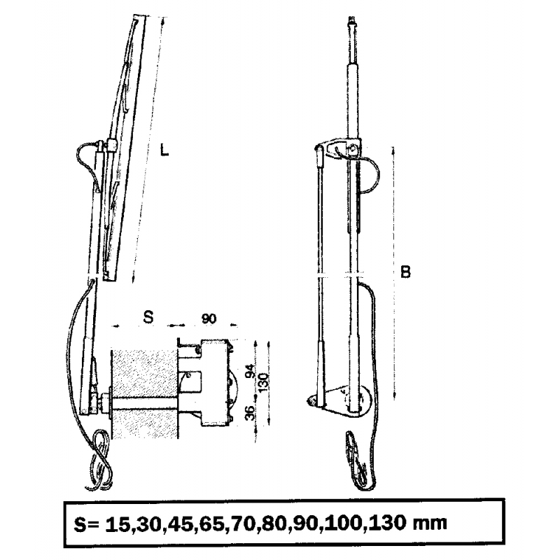 SCHEIBENWISCHER W 600 12 V.