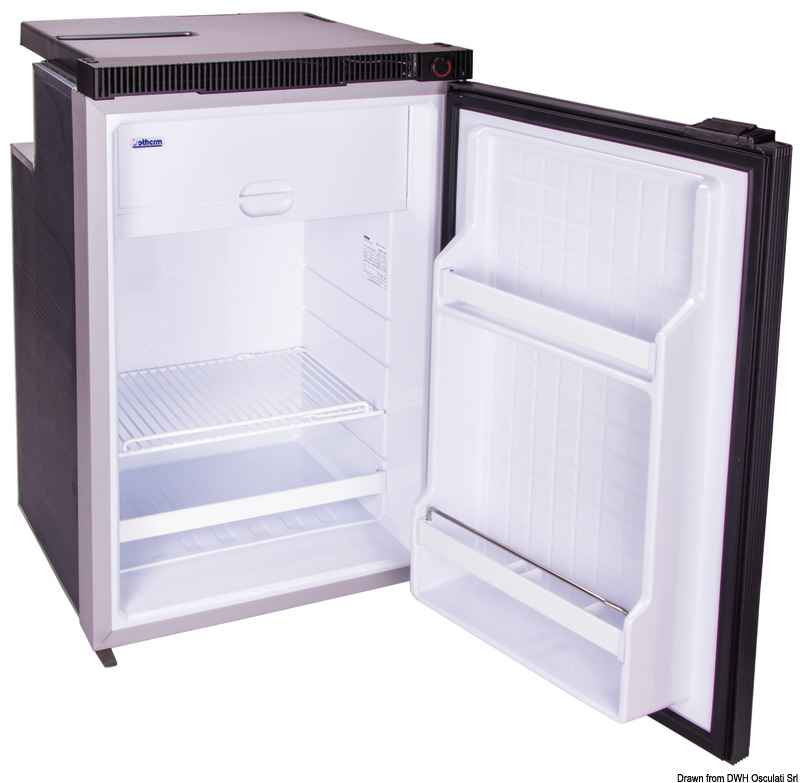 Isotherm Kühlschrank mit hermetisch geschlossenem Secop Kompressor, wartungsfrei, 100 Liter - Silber