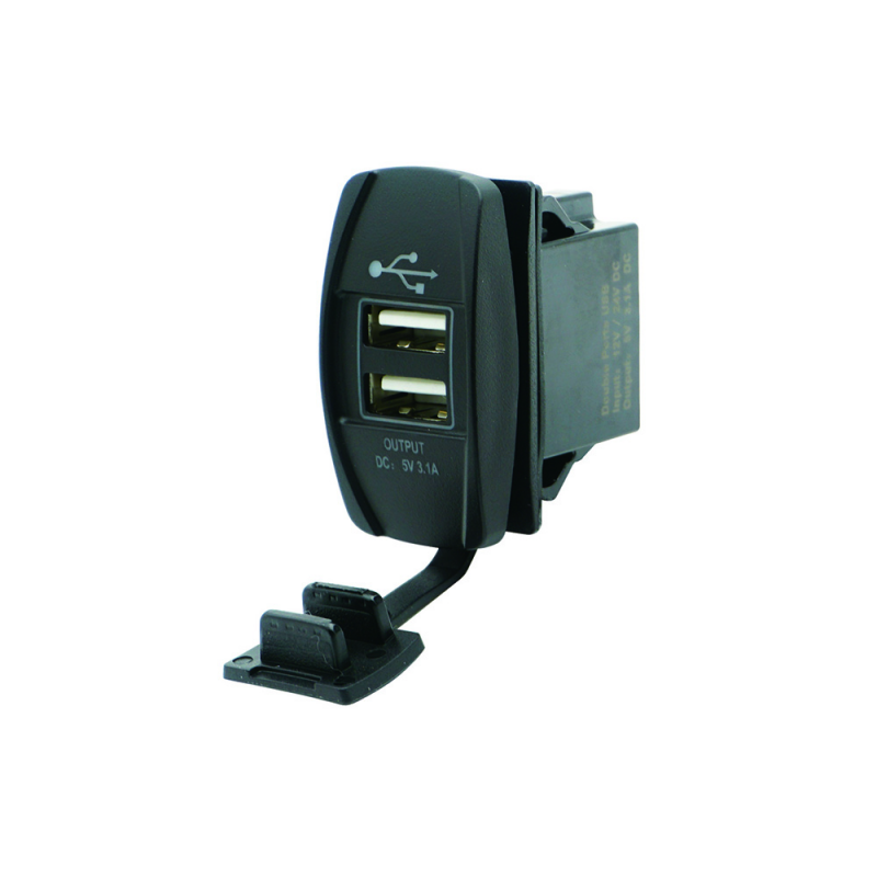 CURRENT SOCKET WITH TWO USB SOCKETS