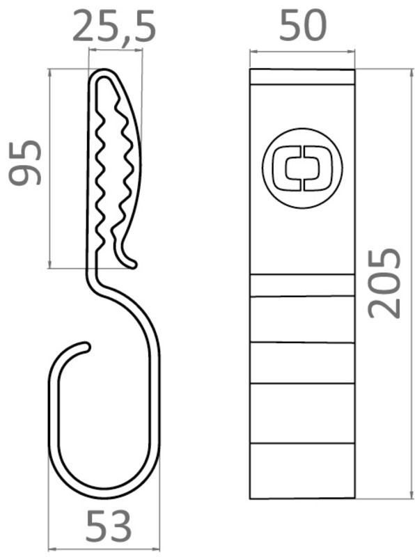 Cable Hook Kabelhalterung