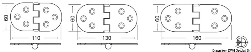 Scharnier 3mm HEAVY DUTY