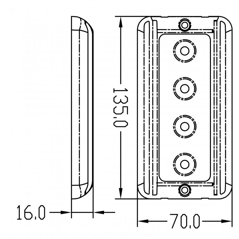 4 LED ALUMINUM CEILING LAMP