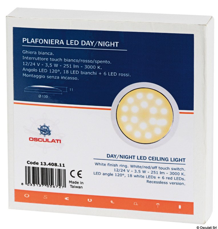 LED-Deckenleuchte, ohne Einbau Day/Night (36521)