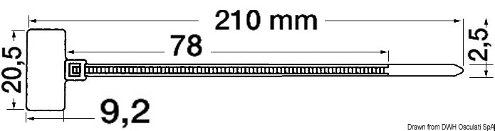 Nylonkabelbinder mit Platte