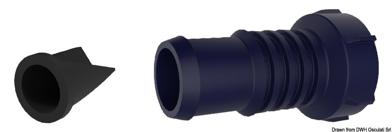 Schlauchanschluss, gerade 3/4" - 1" m.Rückschlagventil