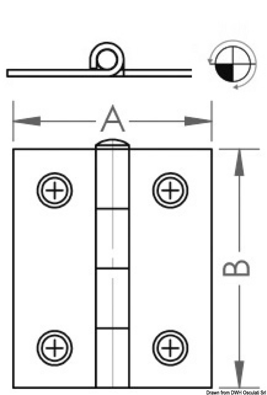 Scharniere 0,8 mm