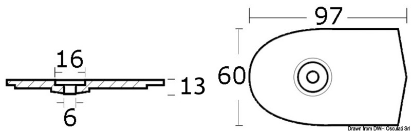 Plattenanode für 6C/6D/8C