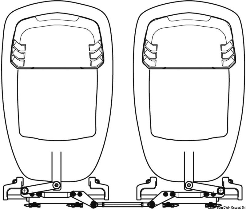 Kupplunsstangen für Außenbordmotoren mit hydraulischer Steuerung