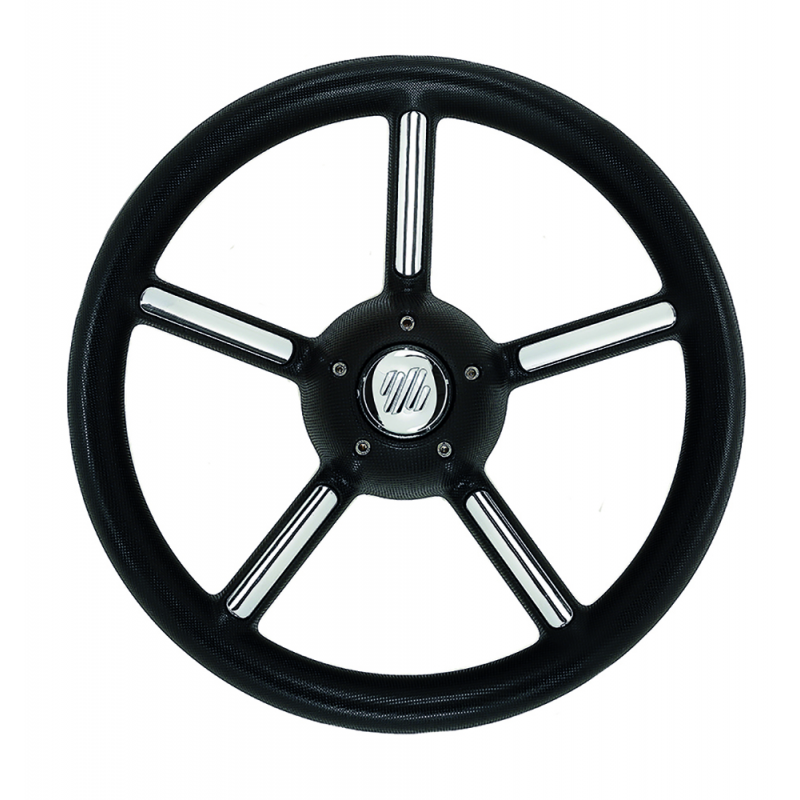 BLACK V56 STEERING WHEEL Ø MM.350