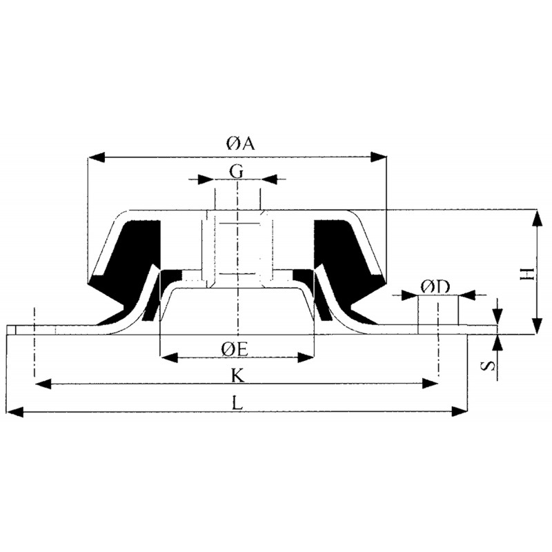 STAINLESS STEEL SUPPORT WITHOUT PIN