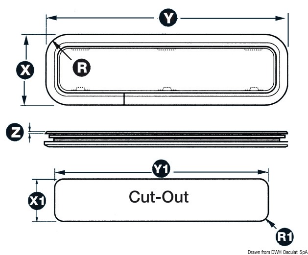 Bullauge LEWMAR NEW Standard