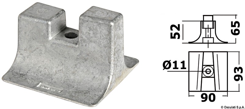 Anode Fuß Yamaha 300/450 HP