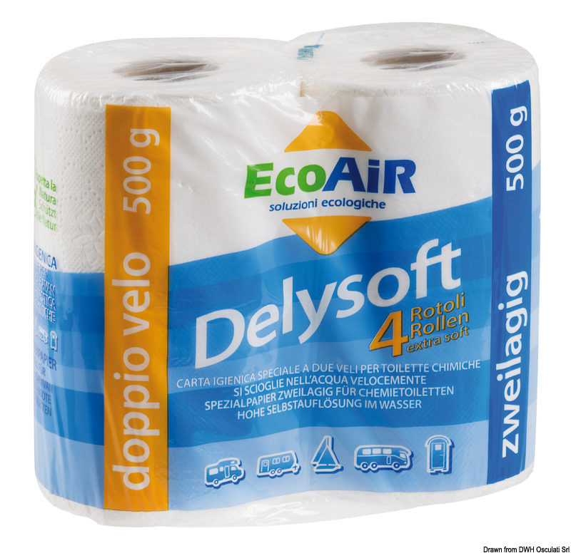 Wasserlösliches Toilettenpapier Delysoft