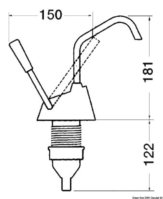 Handpumpe von WHALE Flipper MK4