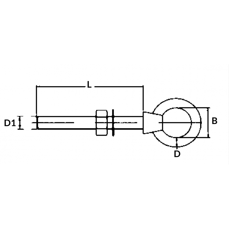 AUGBOLZEN Inox 316 Ø mm6X40