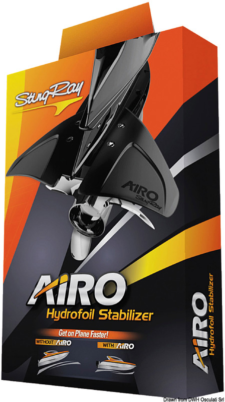 Hydrofoil STING RAY AIRO - Befestigung mit Schrauben