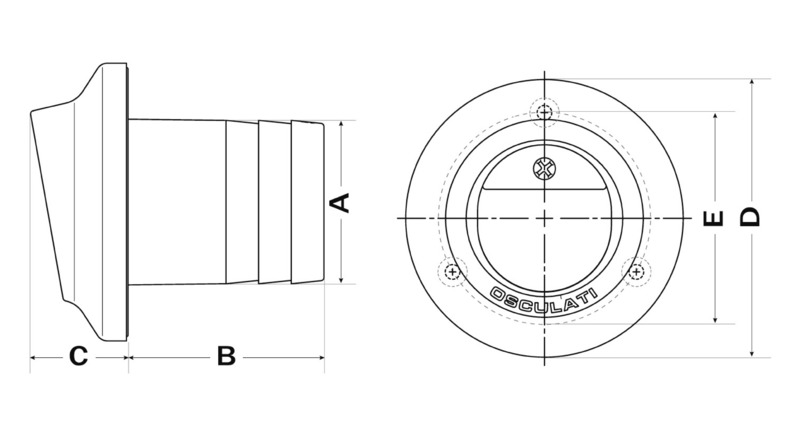 Auspuffausgänge aus Technopolymer und Edelstahl mit Rückschlagklappe
