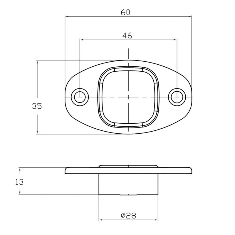DOOR STOP INOX 316 "NORD"