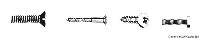 Flachsenkschrauben mit Kreuzschlitz, UNI 6109 DIN 965