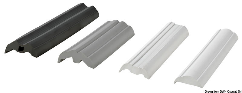 PVC-Sockel, grau f. Profillaste 20, tiefgezogen