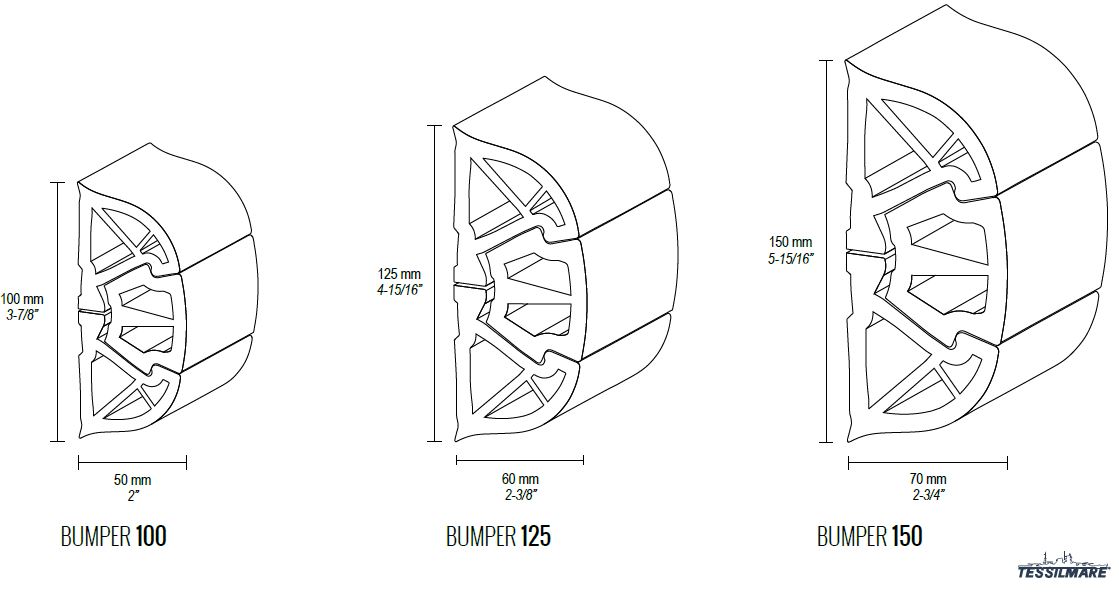 BUMPER H 100-160 - PROFILE PVC