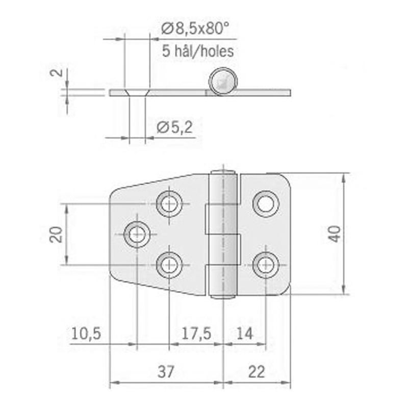 HINGE MM.59X40