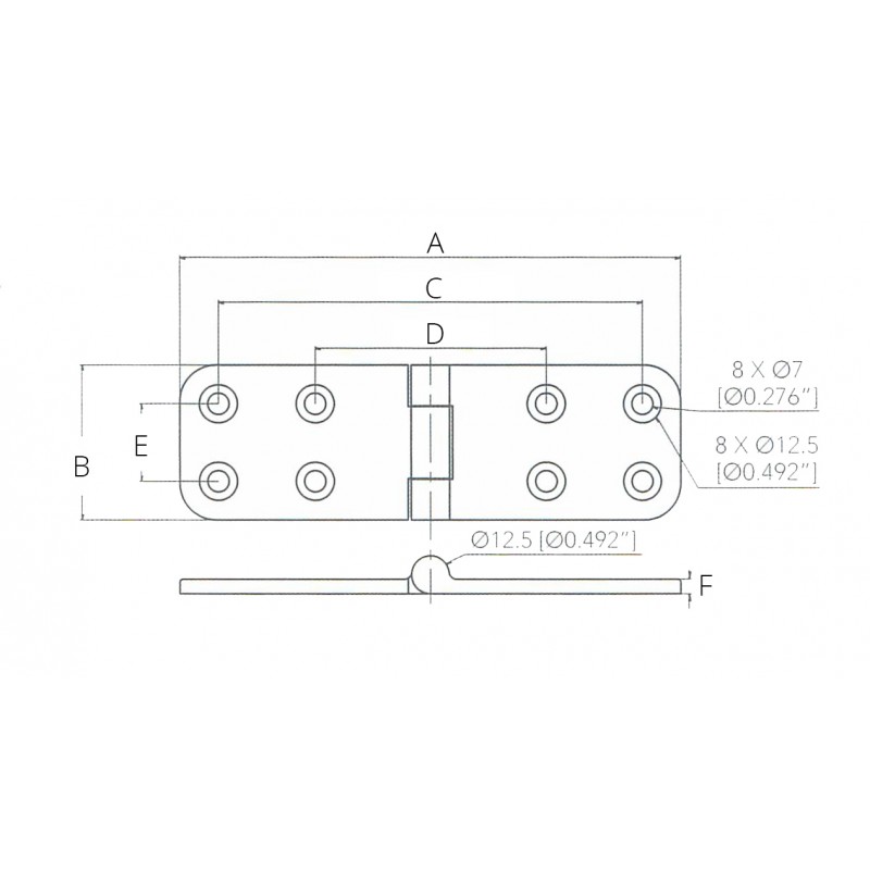 SCHARNIERE Inox 316