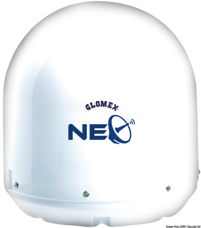 Satellitenfernsehantenne mit automatischem NEO Skew GLOMEX Mars 4 Skew