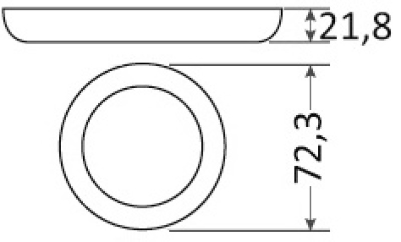 LED-Deckenleuchte mit geringer Einbautiefe - Aruba