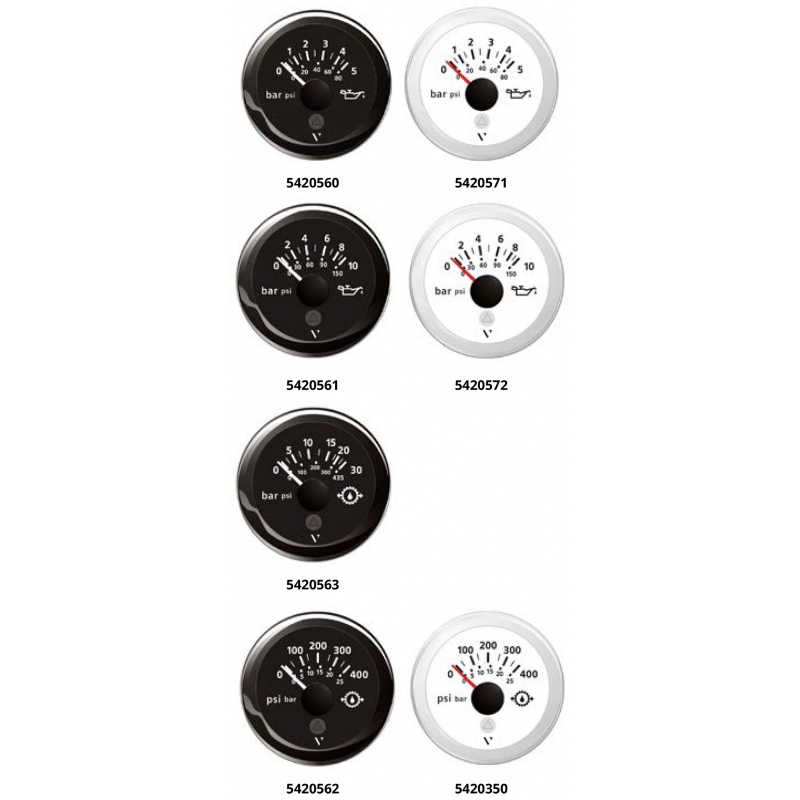 OIL PRESSURE Ø MM.52