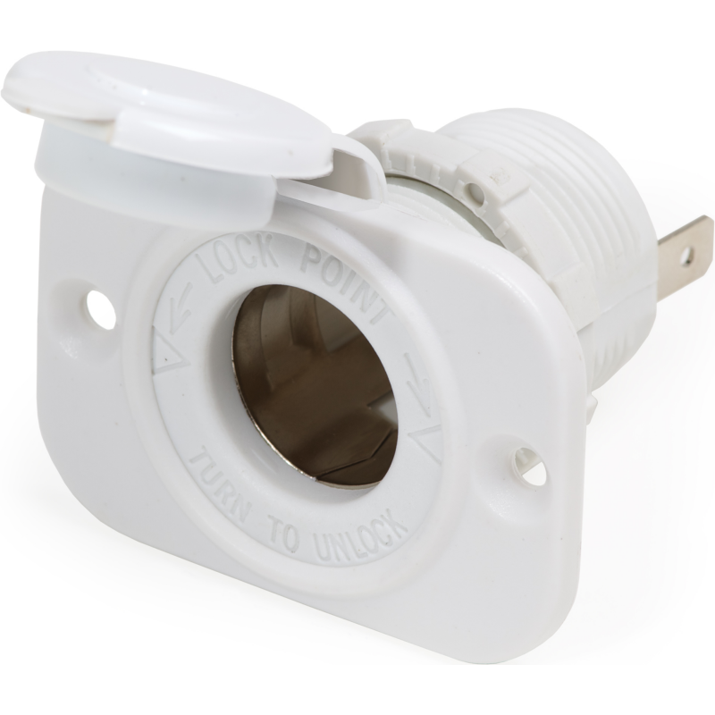 CIGARETTE LIGHTER SOCKET 12V. WHITE