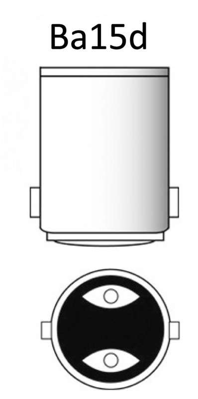 LED-SMD-Glühbirne, BA15D Fassung.