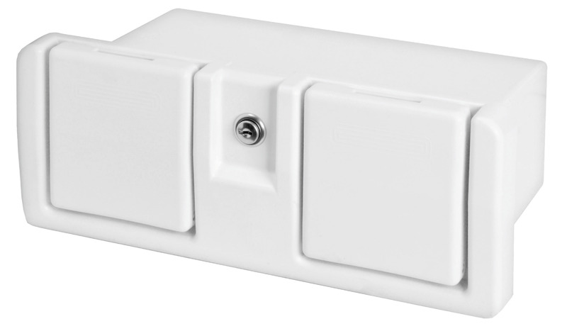 Ablagekasten mit Glashalter