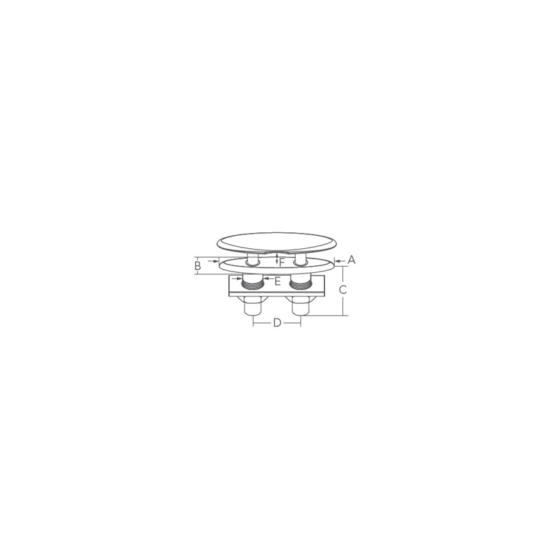 ABWENDBARERE KLAMPE Inox 316 mm152