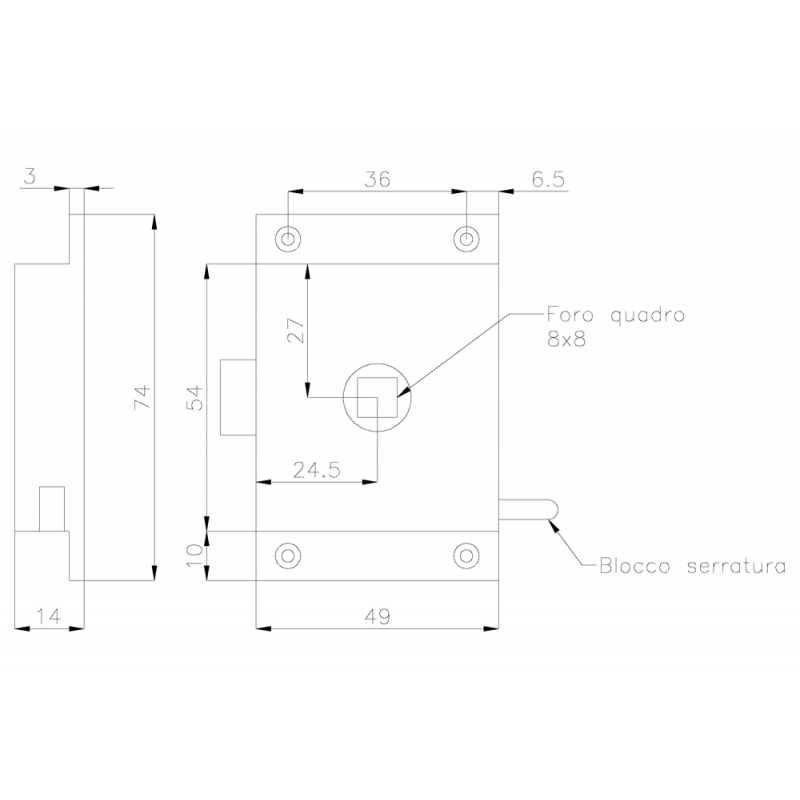 EINSTECKSCHLOSS FÜR WC