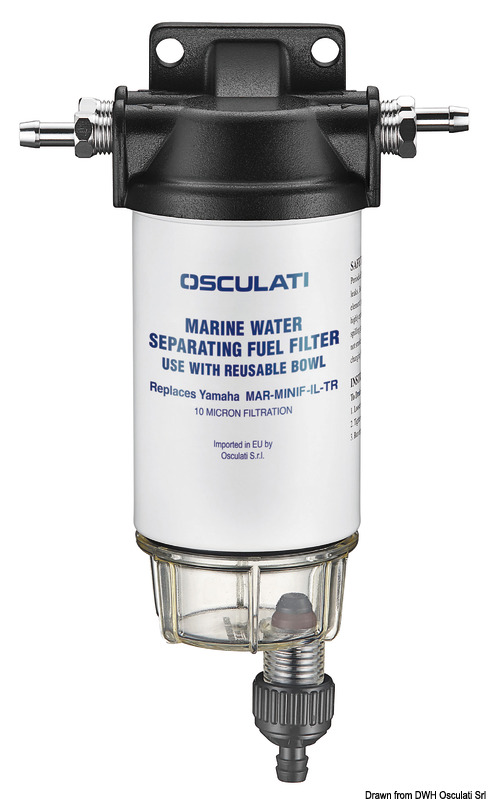 Benzinfilter + Wasser/Kraftstoffseparator mit 10-Mikron-Kartusche