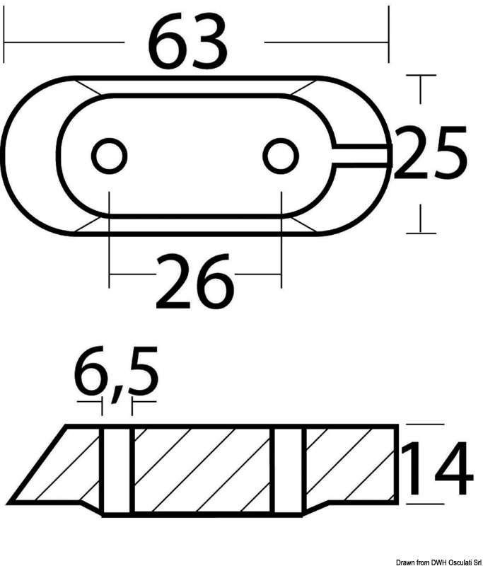 Anode für Yamaha 4/70 PS Viertakter