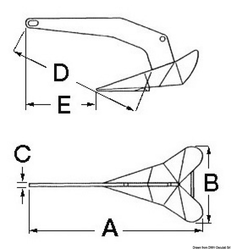 LEWMAR Edelstahlanker Delta® DTX