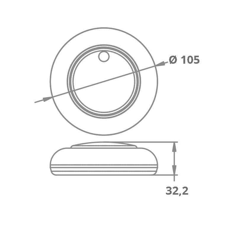 16 LED CEILING LIGHT TOUCH ACTIVATION