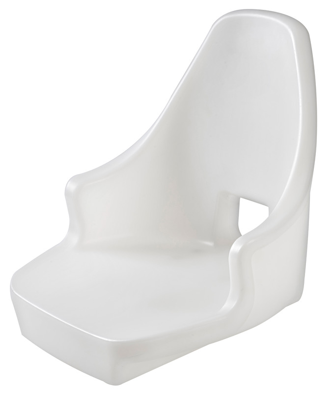 Compact Schalensitz Polyethylen, weiß ohne Kissen