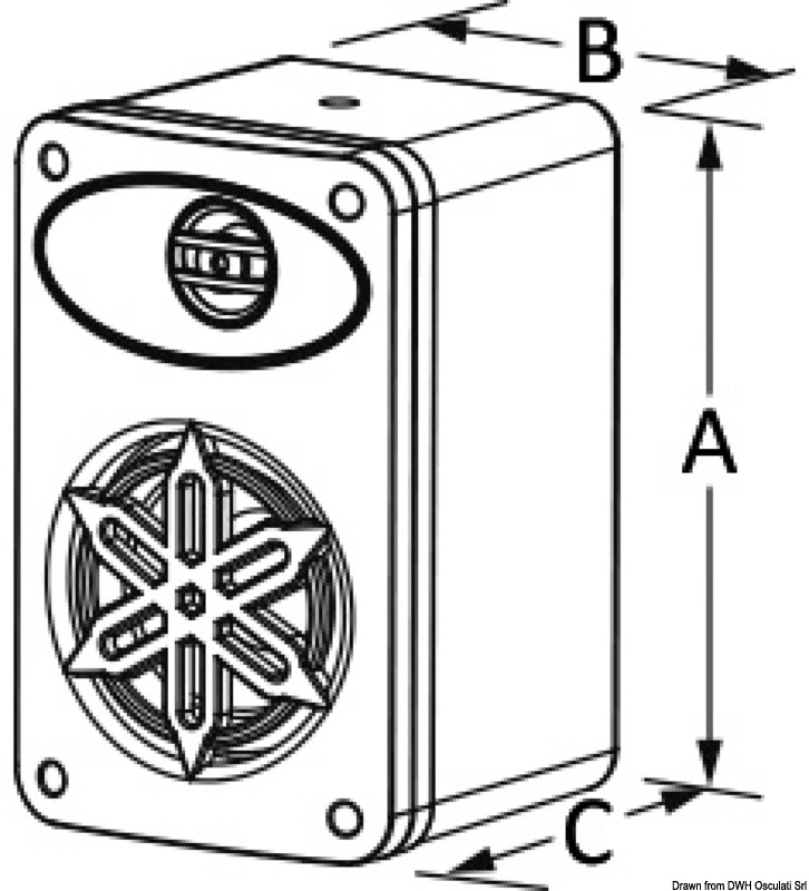 Paar Zwei-Wege-Stereo-Lautsprecher für Innen