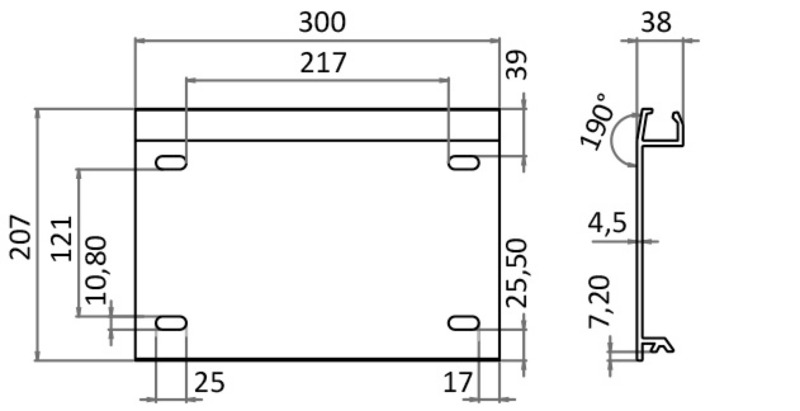 Gleitschienen-Set für Stuhlfüße