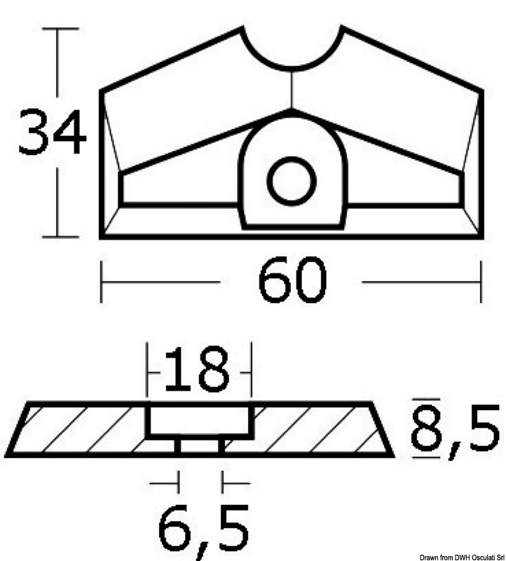 Anode für 2/6 PS Außenborder