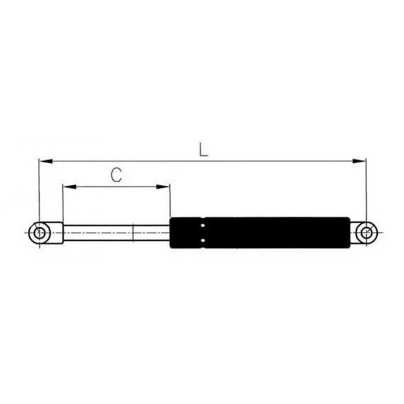 GASDRUCKFEDERN Inox mm275