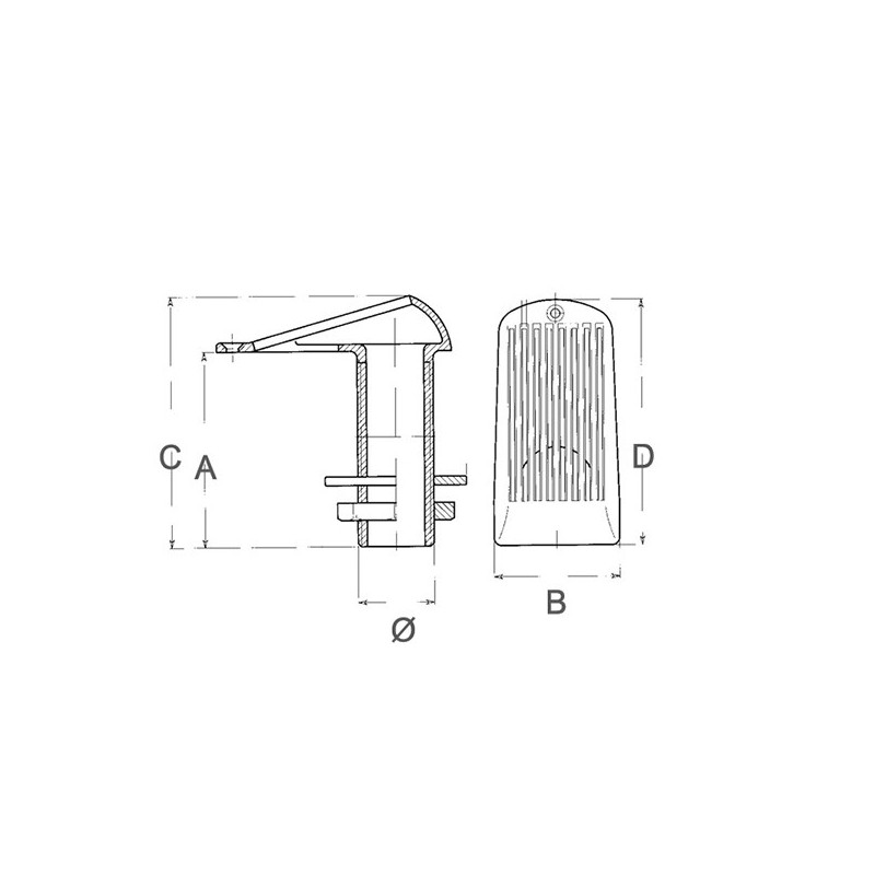 BRASS INTAKE STRAINER SPEEDY