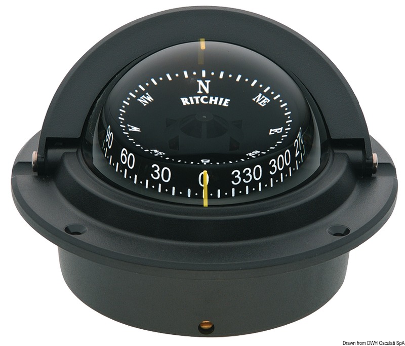 RITCHIE Kompasse Voyager 3'' (76 mm) m. Kompensiereinrichtungen u. Beleuchtung