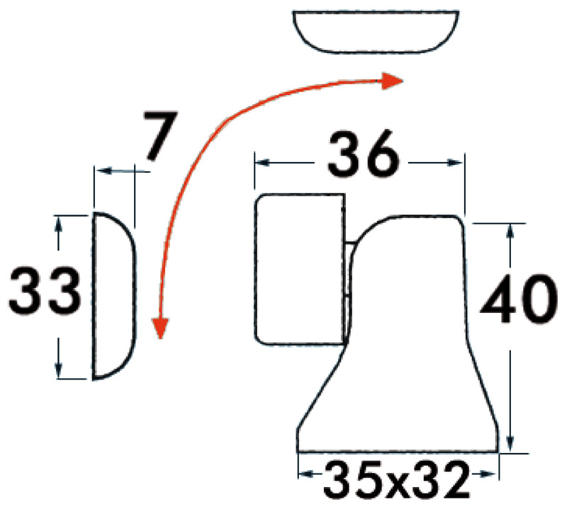 Schwenkbarer, Magnet-Türstopper