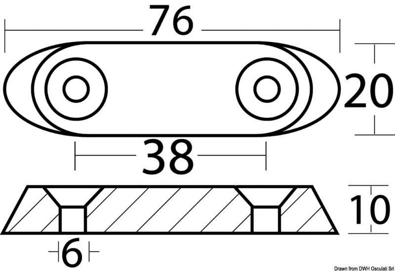 Anode für 40/50 PS Viertakter