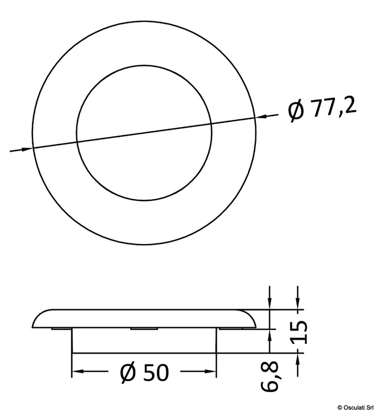Sole LED- Deckenleuchte (für den Einbau)